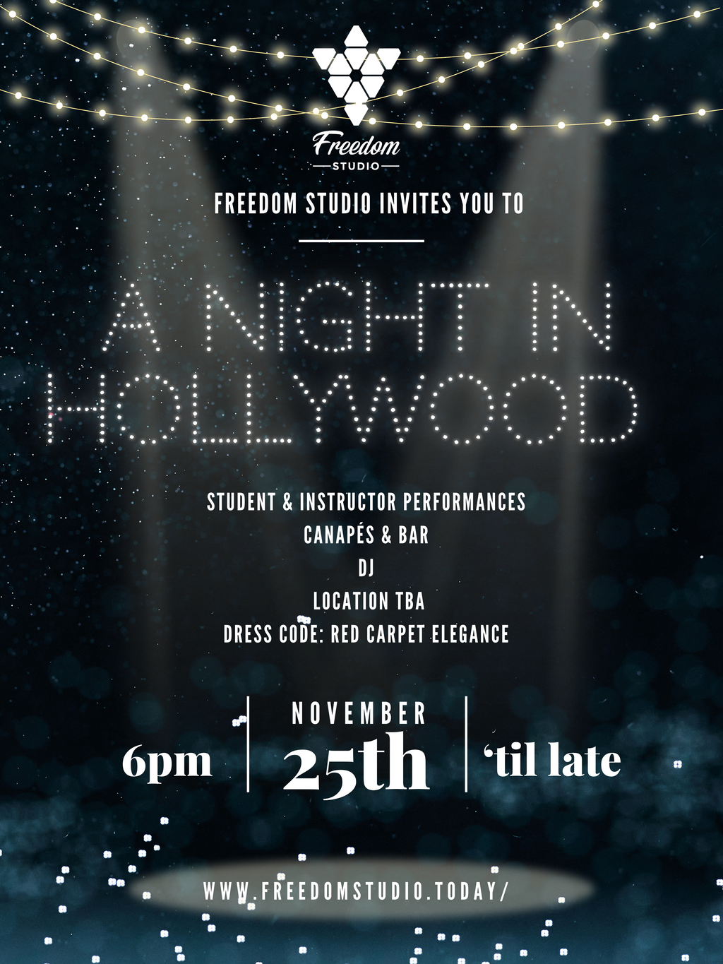 A Night in Hollywood by Freedom Studio EARLY BIRD TICKET