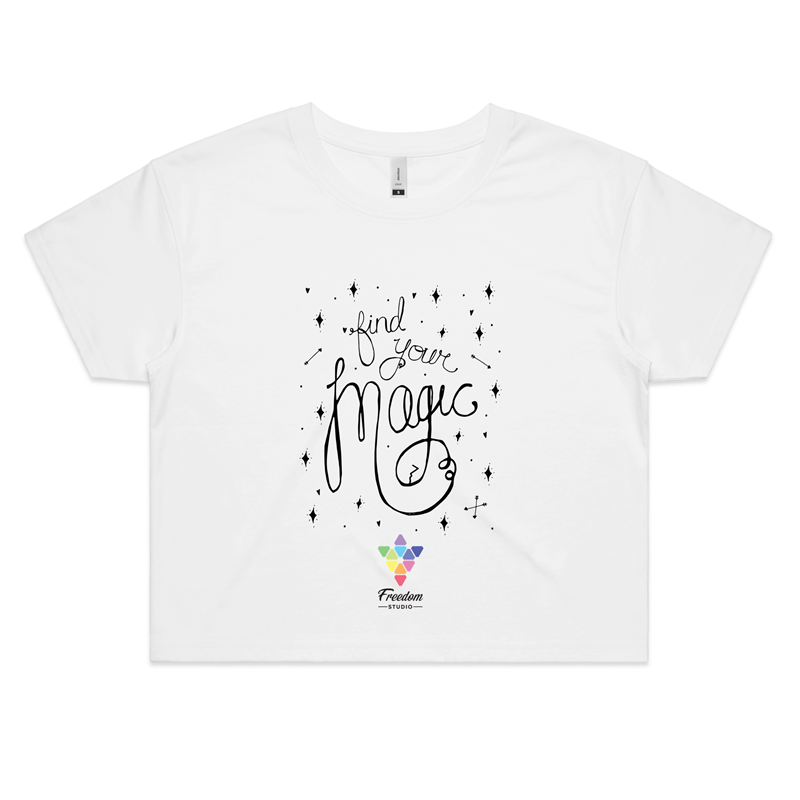 Find Your Magic - Womens Crop Tee